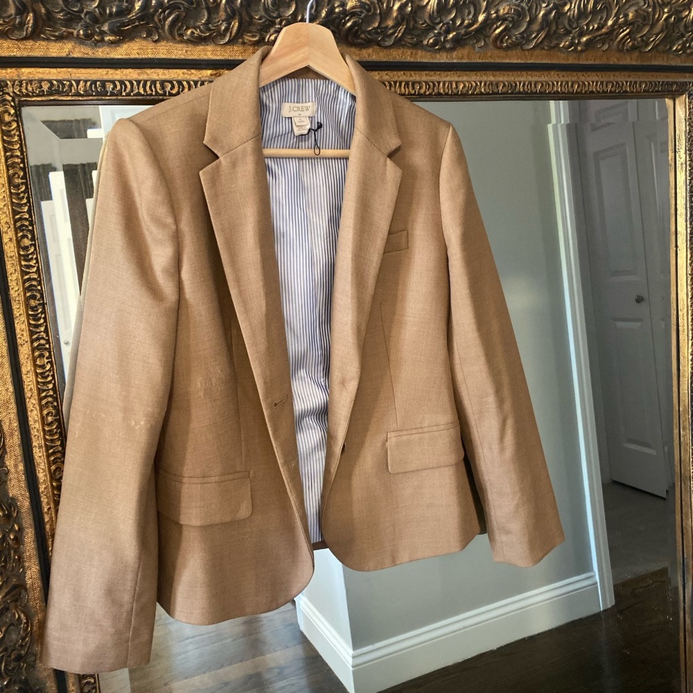 J.Crew Tan Blazer Size US6 Petite
